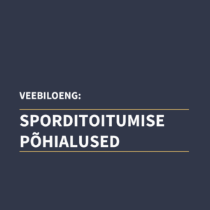 Sporditoitumise põhialused